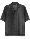 Amiri Ma Quad Bowling Shirt In Black