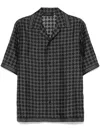 Amiri Ma Quad Bowling Shirt In Black