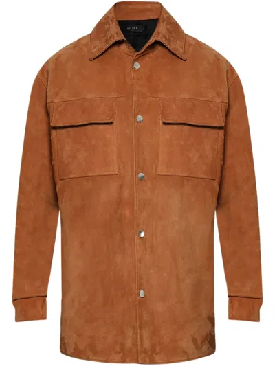 Amiri Ma Quad Shirt In Brown