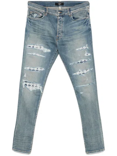 Amiri Ma Quad Skinny Jeans In Blue
