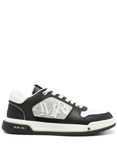 Amiri 'ma Quand' Black And White Low Top Sneakers With Logo Patch On The Tongue And Logo Lettering On The In Multicolor