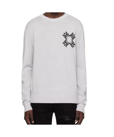 Amiri Gray Ma Quad Sweater In Asphalt