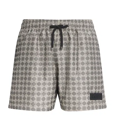Amiri Ma Quad Swim Shorts In Gray