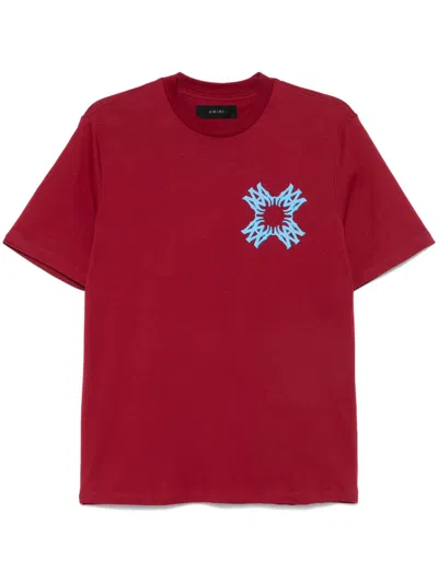 Amiri Ma Quad T-shirt In Deep Red