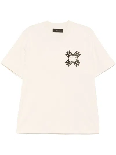 Amiri Quad Xo Crew Neck Graphic Print T-shirt In White
