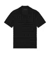 Amiri Logo-embroidered Cotton-blend Terry Jacquard Polo Shirt