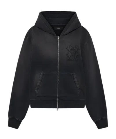 Amiri Ma Quad Zip Hoodie In Black