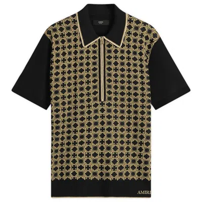 Amiri Ma Quad Zip Polo In Multi