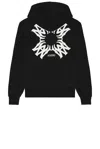 Amiri Ma Quad Zip Up Hoodie In Black