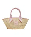 Amiri Ma Raffia Micro Tote In Brown