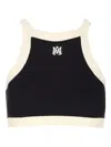 Amiri Cropped Tank Top Embroidered Logo