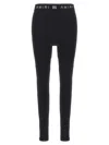 Amiri Logo-waistband Performance Leggings In Black