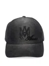 Amiri Mens Black Script Cotton Baseball Cap In Black