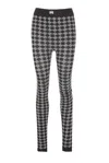 Amiri Elasticized Waistband Leggings All-over Print In Black
