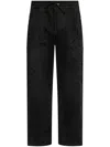Amiri Distressed Finish Straight-legged Jogging Trousers In Black