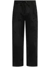 Amiri Ma Shotgun Embroidered Straight Sweatpant In Black