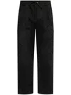 Amiri Distressed Finish Straight-legged Jogging Trousers In Black