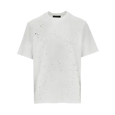 Amiri 'ma Shotgun' Embroidered T-shirt In White