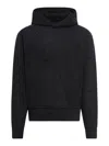 Amiri Hoodie Aspect Déchiré En Coton In Black