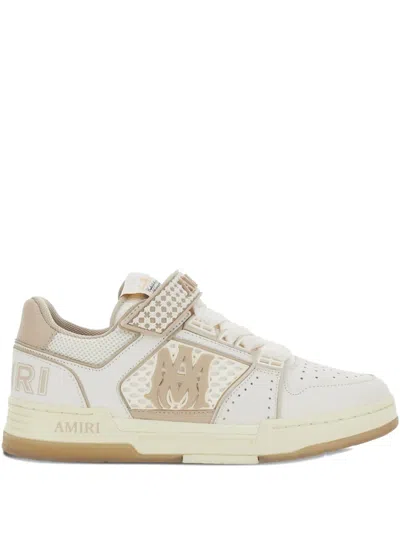 Amiri Two-tone Leather And Mesh Ma Skyline Sneakers In Multi