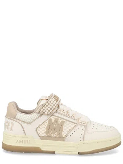 Amiri Ma Skyline Perforated Toe Strap Sneakers In White