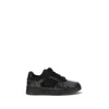 Amiri Skyline Sneaker In Leather And Mesh With Python Print In Black