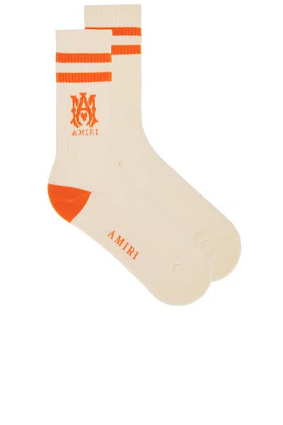 Amiri Ma Sock In Bright Orange