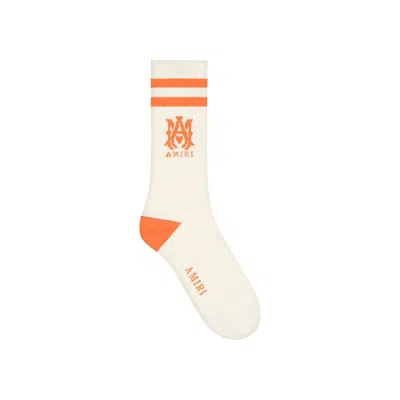 Pre-owned Amiri Ma Sock 'bright Orange' | Men's Size 45