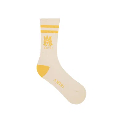 Pre-owned Amiri Ma Socks 'champagne' | Tan | Men's Size 43