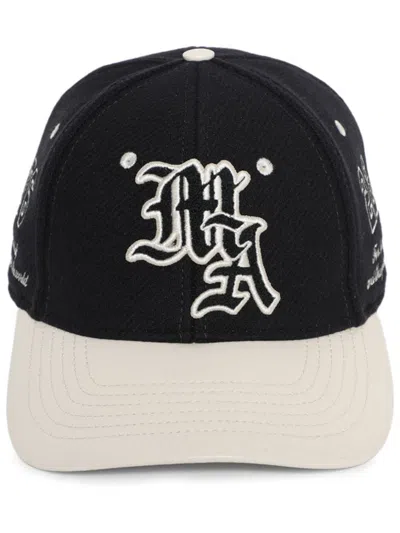 Amiri Ma Spirit Logo-embroidered Cap In Black