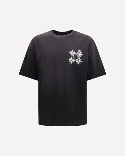 Amiri Ma Squad Snake Cotton T-shirt In Black