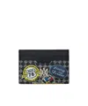 Amiri Station Patch Coated Canvas Card Holder In Black