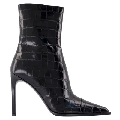 AMIRI MA STILETTO ANKLE BOOTS - AMIRI - LEATHER - BLACK