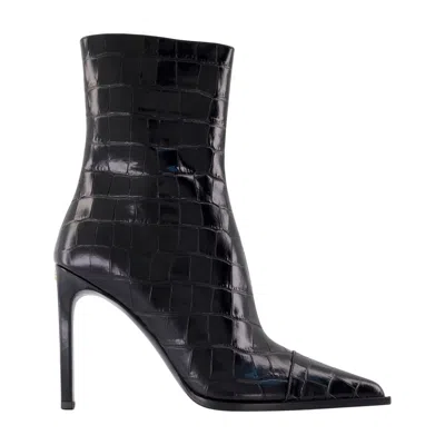 Amiri Ma Stiletto Ankle Boots In Brown