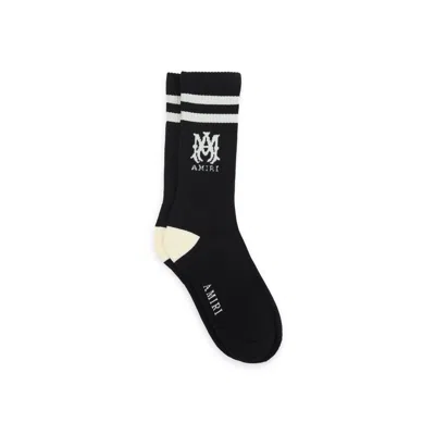 Amiri Ma Stripe Socks Men In Black