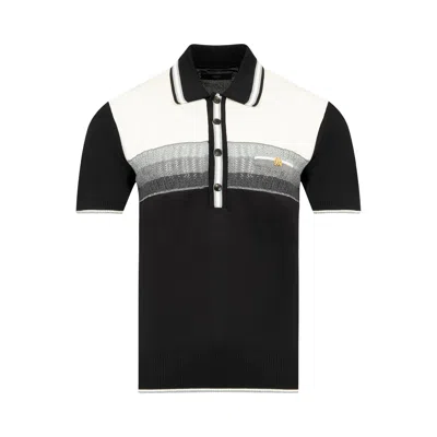 Pre-owned Amiri Ma Striped Polo 'black' | Men's Size L