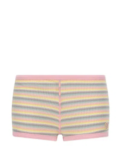 Amiri Ma Striped Shorts In White