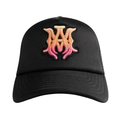 Pre-owned Amiri Ma Surf Trucker Hat 'black' | Men's Size Onesize