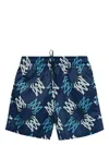 Amiri Ma Swim Shorts In Blue