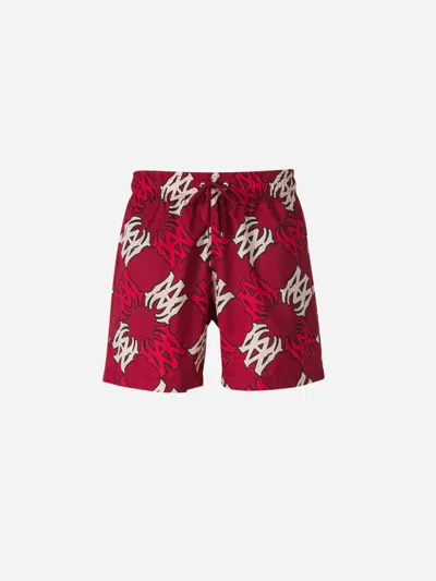 Amiri Ma Swimsuit In Red