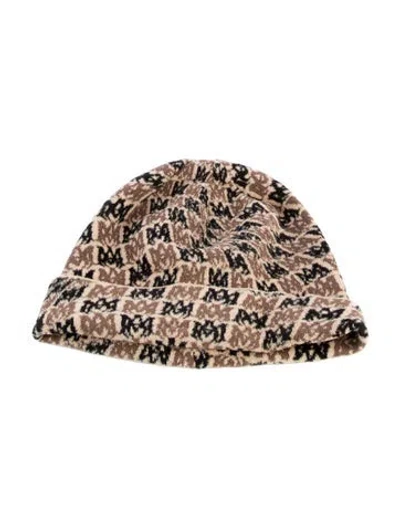 Pre-owned Amiri Ma Swirl Beanie In Neutral