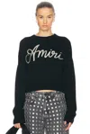 Amiri Logo-embroidered Jumper In Black