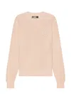 Amiri Ma Swirl Crotchet Crewneck In Blush