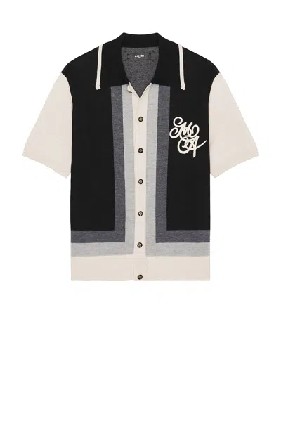 Amiri Ma Swirl Retro Shirt In Black