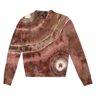 Pre-owned Amiri Ma Tie Dye Crewneck 'clay' | Pink | Men's Size Xl