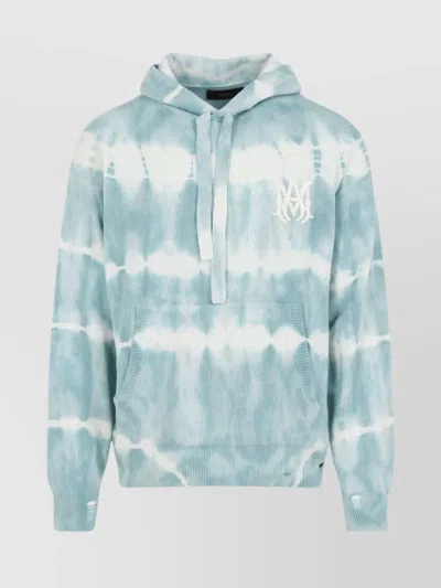 Amiri Sea Blue Eco Cashmere Ma Tie Dye Hoodie