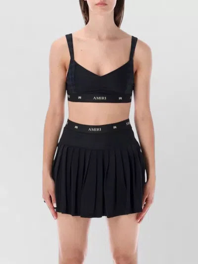 Amiri Ma Top Active Quad Sports Bra Racerback In Black