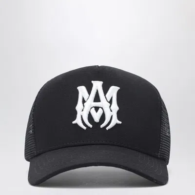 Amiri Ma Trucker Cap Black/white In Blue
