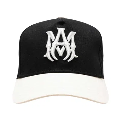 Pre-owned Amiri Ma Two Tone Hat 'black Alabaster' | Men's Size Onesize