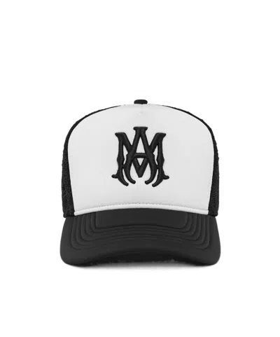 Amiri Ma Two Tone Trucker Hat In Black